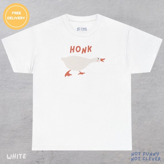 Funny goose tshirt, goose memes, animal lover gifts 'Honk'