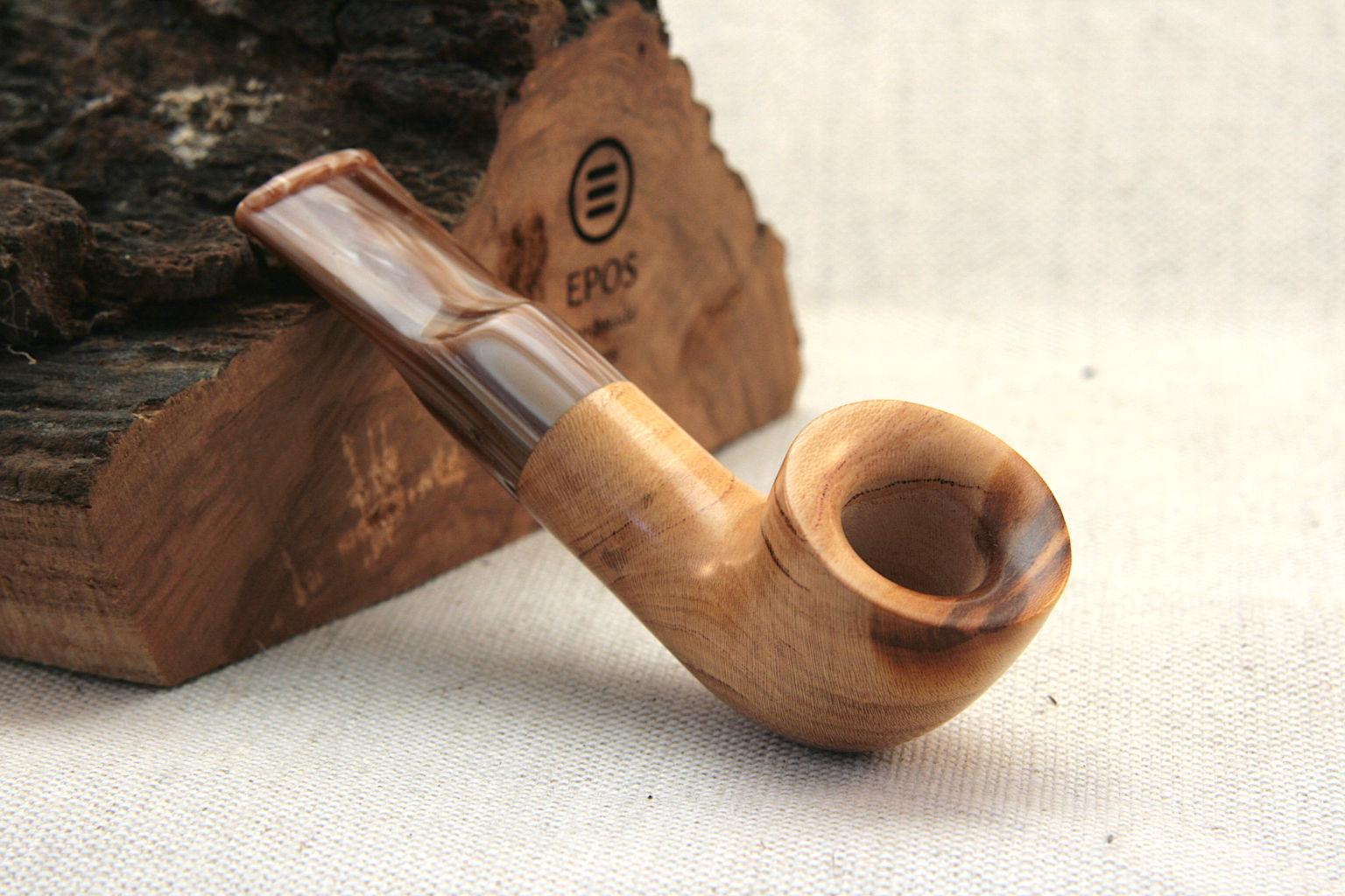 Apricot wood Pinky Pipe a handmade tobacco and herb accessory