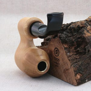 Full Bent Double Calabash Pipe - tobacco and herb accessory made by Epos