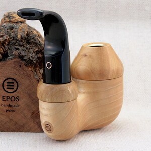 Full Bent Double Calabash Pipe - tobacco and herb accessory made by Epos
