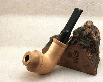 Handgjord dubbel Calabashpipa - kolfiltrerad trätobak och örttillbehör från Epos