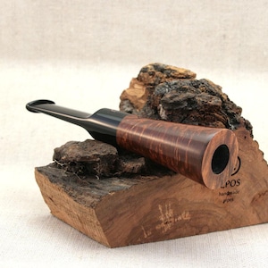 Handmade Briar Wood Baseball Bat Pipe: Charcoal Filtered Tobacco Accessory