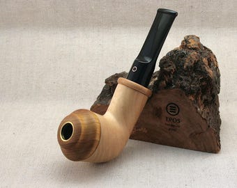 Handgjord dubbel Calabash-pipa med kolfiltrering - ett tillbehör till tobak och örter i trä från Epos