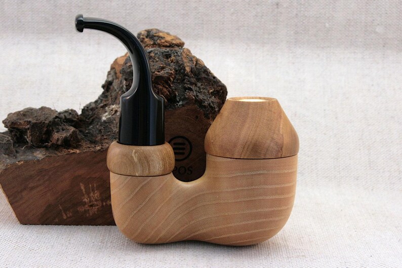 Full Bent Double Calabash Pipe - tobacco and herb accessory made by Epos
