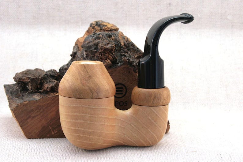 Full Bent Double Calabash Pipe - tobacco and herb accessory made by Epos