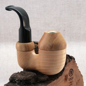 Full Bent Double Calabash Pipe - tobacco and herb accessory made by Epos