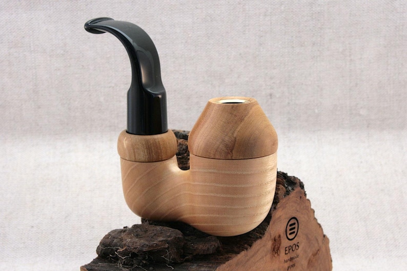 Full Bent Double Calabash Pipe - tobacco and herb accessory made by Epos