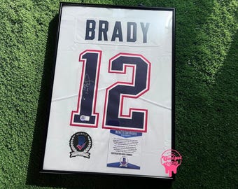 Tom Brady Signed #12 New England Patriots Jersey - Certified BAS Autograph - With/without Frame - Read Descr