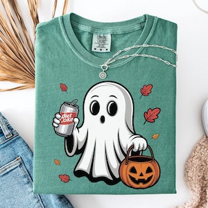 Comfort Colors® Halloween Diet Coke Ghost Shirt, Diet Coke Ghost Shirt, Funny Ghost Diet Coke Shirt, Diet Coke Shirt, Diet Coke Lover Shirt