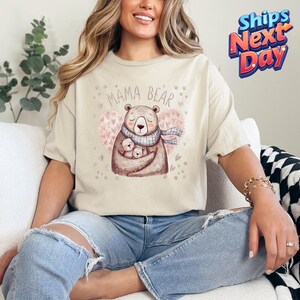 Mama Bear Shirt, Mothers Day Gift, Mama Bear Tee, Cute Mama Shirt, Gift For New Mom, Baby Announcement, Baby Shower Gift, Mama Shirt