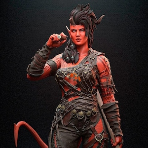 Karlach - Baldurs Gate 3  - 25 cm figure/Statue ,Sla/3D Printed ,Painted