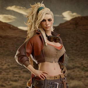 Gemma - Monster Hunter Wilds - 25 cm Figur/Statue ,Sla/3D Gedruckt,Bemalt