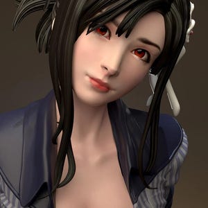 Tifa  lockhart  - Final Fantasy - 25 cm figure/Statue ,Sla / 3D Printed
