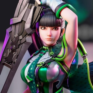 EVE - Stellar Blade 25 cm/ figure/Statue ,Pla/Sla/3D Printed ,Painted ,action figures