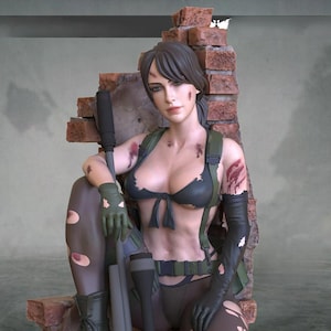 Quiet  - Metal Gear Solid  /30 cm/ figure/Statue ,Pla/Sla/3D Printed ,Painted ,action figures