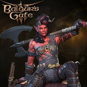 Karlach - Baldurs Gate 3  - 20 cm figure/Statue ,Sla/3D Printed ,Painted