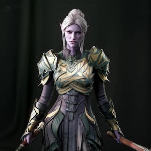Minthara - Baldurs Gate 3  - 25 cm figure/Statue ,Sla/3D Printed ,Painted