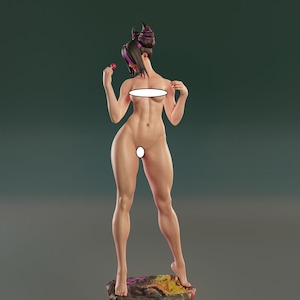 Juri Han NSFW  | Street Fighter / 25 cm figure/Statue ,Sla/3D Printed ,Painted,action figure,handmade