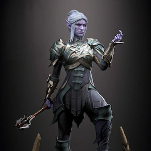 Minthara - Baldurs Gate 3  - 30 cm figure/Statue ,Sla/3D Printed ,Painted