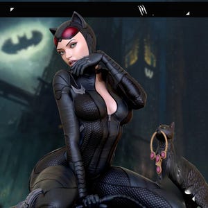 Catwoman -DC COMICS - 20 cm/ figure/Statue ,Pla/Sla/3D Printed ,Painted ,action figures