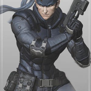 Solid Snake - Metal Gear Solid  /25 cm/ figure/Statue ,Pla/Sla/3D Printed ,Painted ,action figures