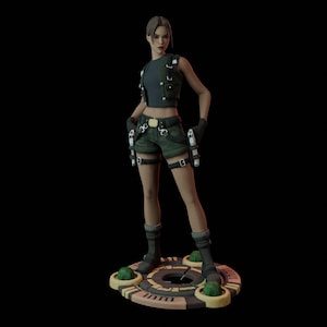 Lara Croft  - Tomb Raider  - 25 cm figure/Statue ,Sla/3D Printed ,Painted