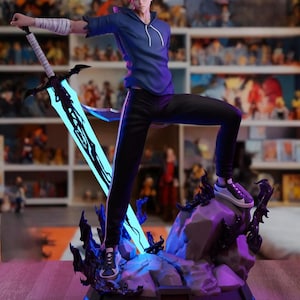 Sung Jinwoo - Solo Leveling - 30 cm figure/Statue ,Sla/3D Printed ,Painted