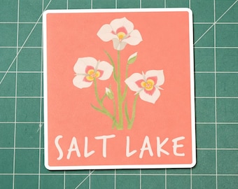 Salt Lake Sego Lily - Vinyl Sticker