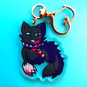 Scourge Warrior cats acrylic keychain image 2