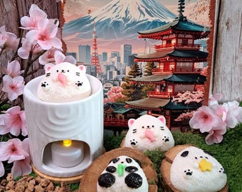 Onigiri Cat/Panda or Dog Scented Fondant