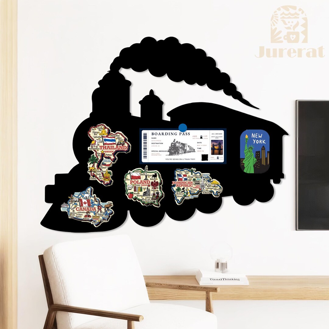 Memory Part Train Train-themed Magnetic Board,railway Memory Board,metal Train Artwork ...