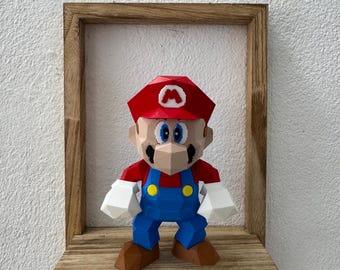 Mario 64 5.13 in  (N64) – Low-poly 3D figure | Collectible