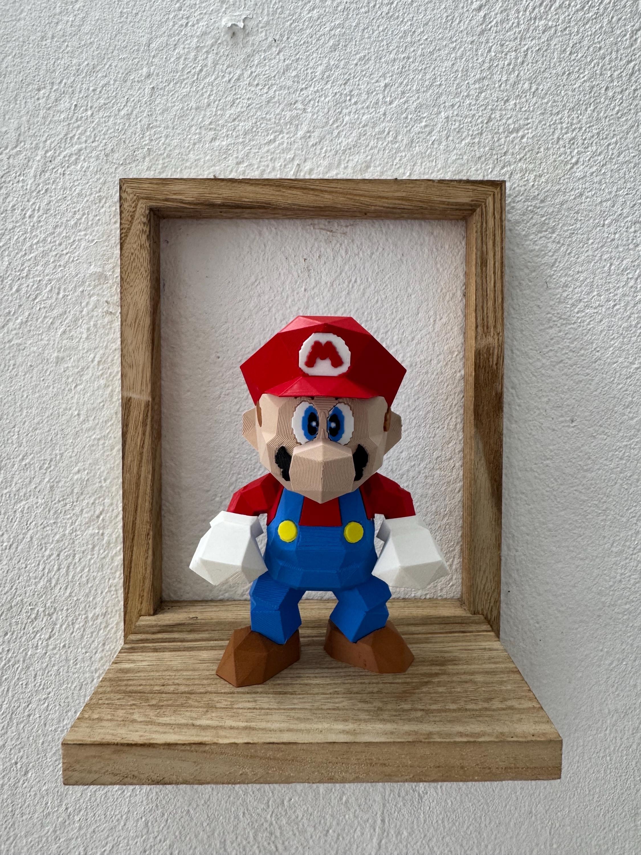 Mario 64 5.13 in (N64) – Low-poly 3D Figure | Collectible - Etsy
