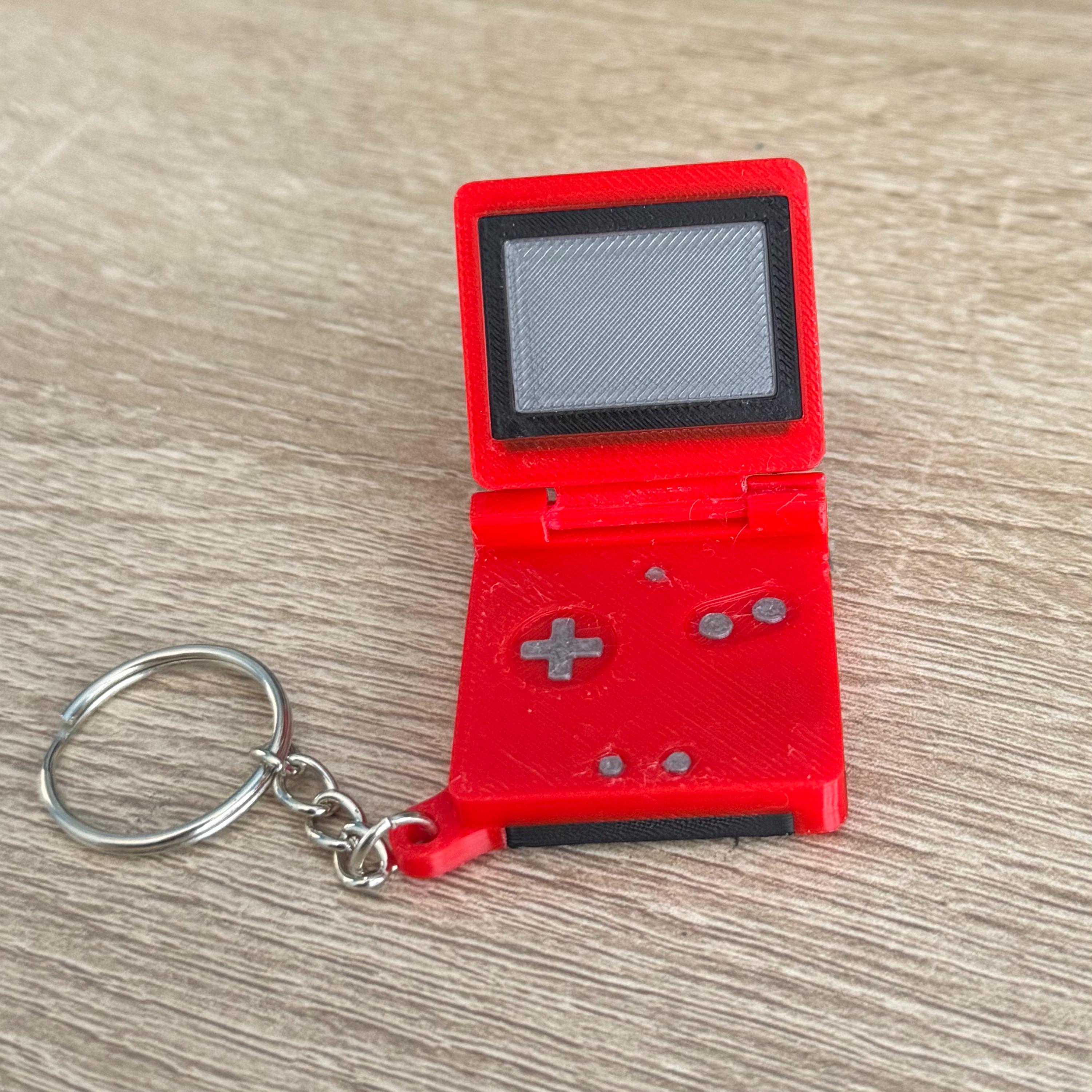 【レトロ】Nintendo GAMEBOYADVANCE SP キーホルダー Mini 3d-printed Game Boy Advance SP Keychain – Retro Gaming