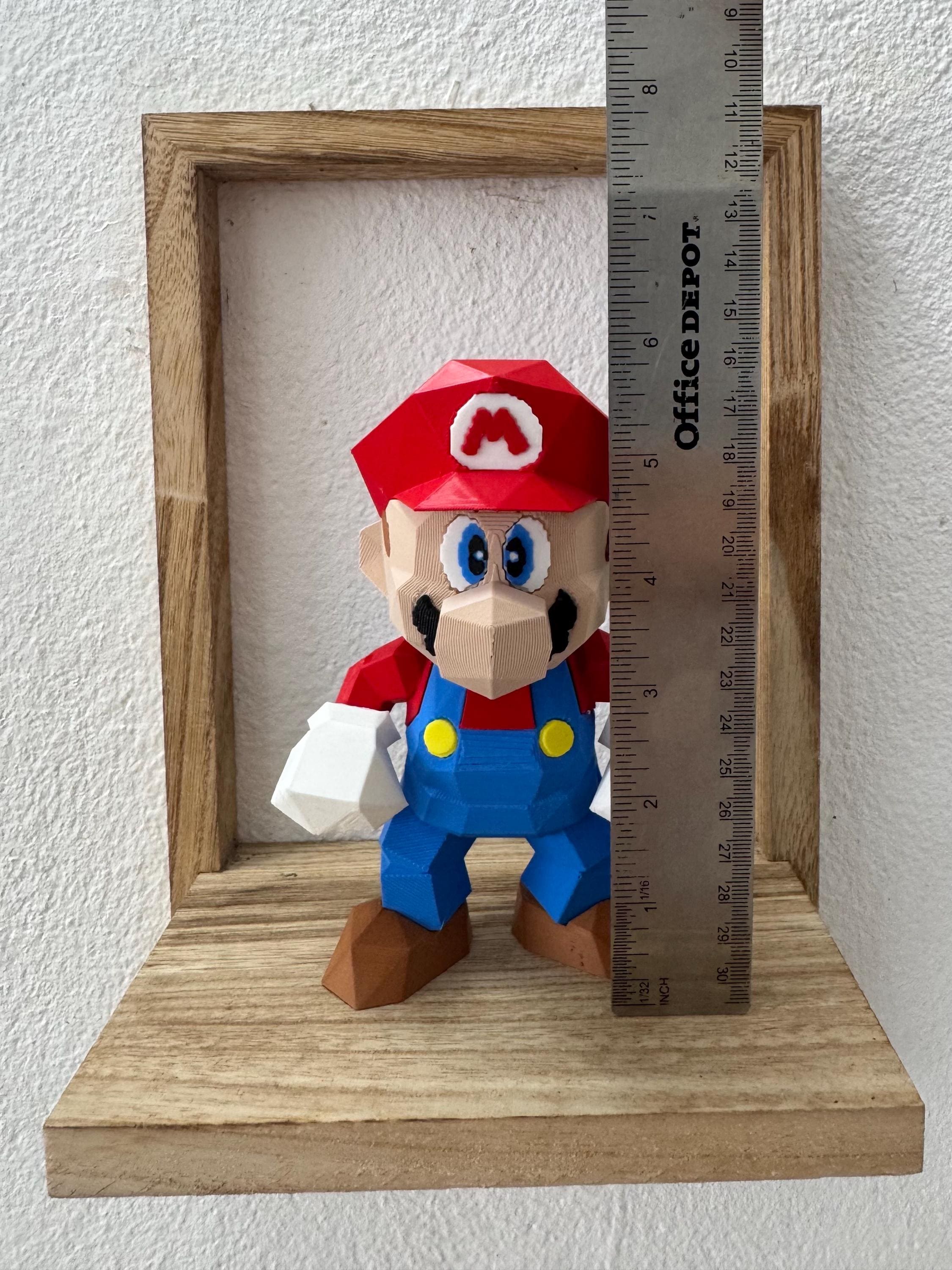 Mario 64 5.13 in (N64) – Low-poly 3D Figure | Collectible - Etsy