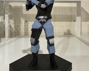 Solid Snake Low Poly Figure Metal Gear Solid 1  Hand Painted Retro PS1 Style