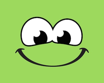 Camiseta con cara sonriente, divertida expresión de dibujos animados, algodón de origen ético