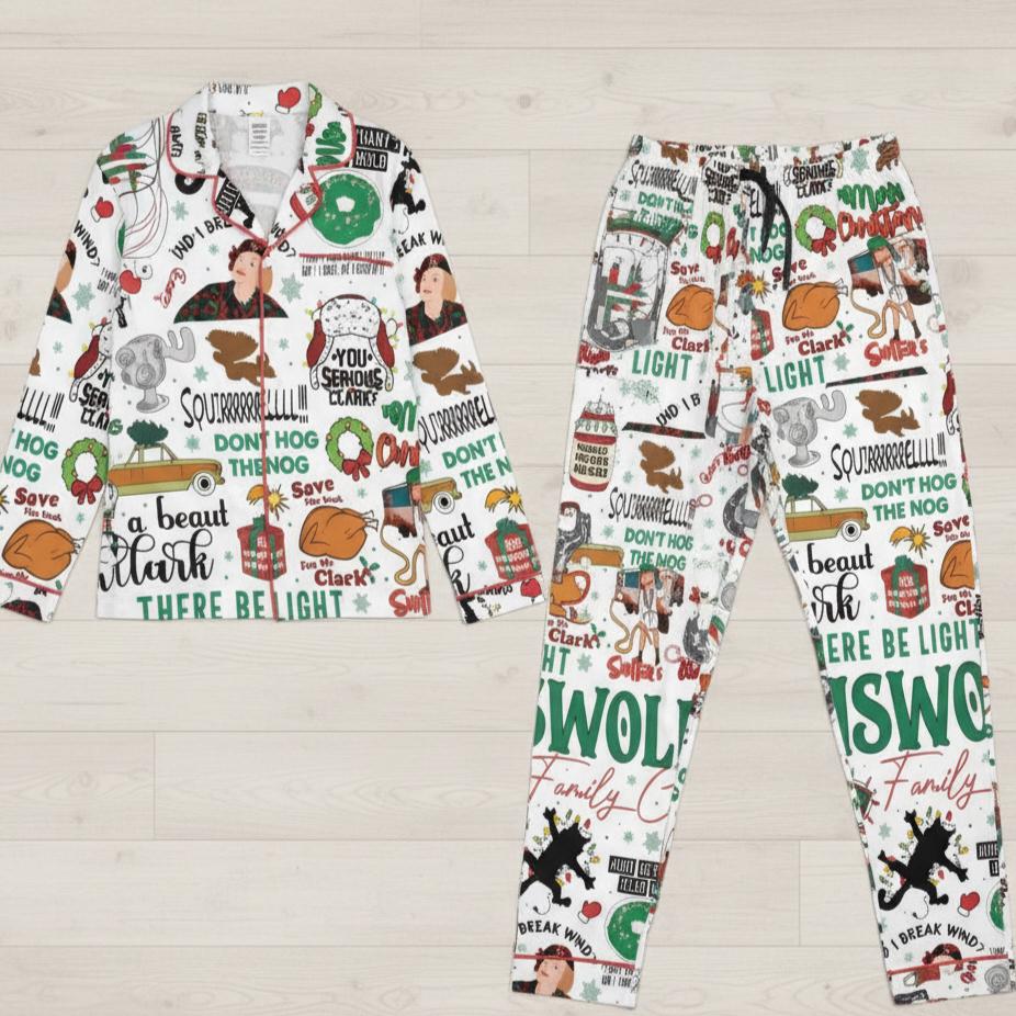 Discover Christmas Griswold Vacation Pajama Set for Adults