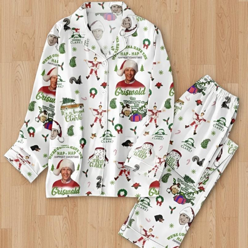 Discover Christmas Griswold Vacation Pajamas , Griswold Xmas Pajamas Set, Christmas Movie Pajamas