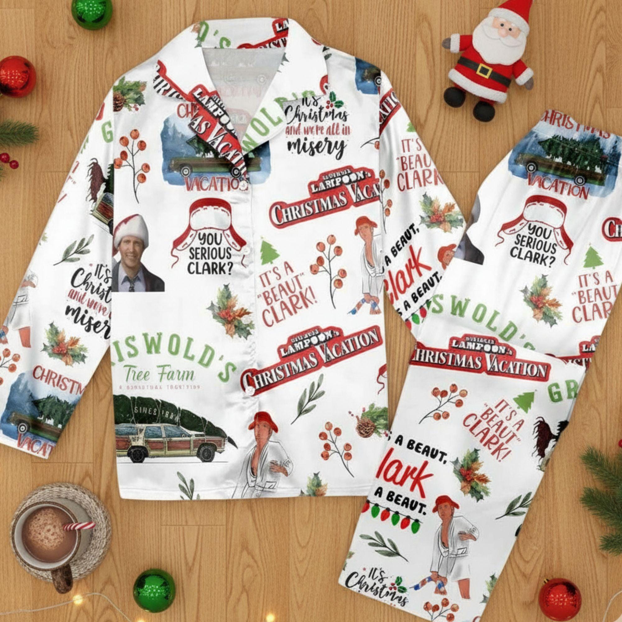 Discover Christmas Griswold Vacation Pajamas , Griswold Xmas Pajamas Set, Christmas Movie Pajamas