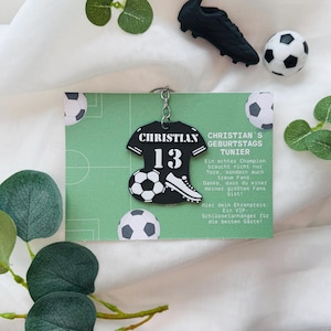 personalized football keychain