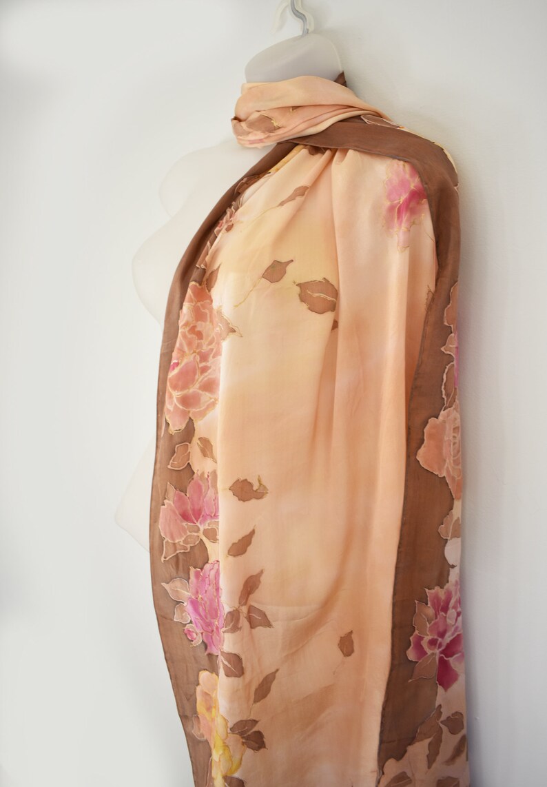 SILK SHAWL WRAP Special Occasion Hand-painted Luxurious - Etsy