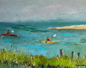 Print of Oil Painting 2 Kayakers