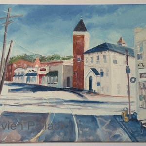 Northport NY Print of my Oil Painting With 11 x 14 In Mat