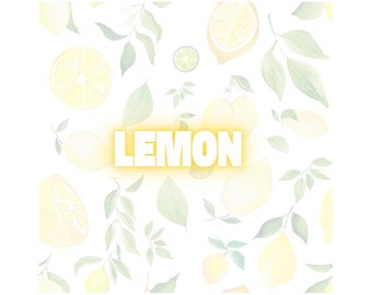 Lemon Theme Background | Digital Print