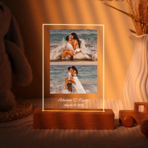 Personalized Photo Night Light, Photo Collage LED Light,Customized Photo Light, Wedding Anniversary Gifts,Wedding Gifts,Valentine&#39;s Day Gift