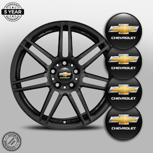 4x SET Adesivi per mozzo centrale CHEVROLET stampati in 3D Adesivi per auto, moto, logo, emblemi, distintivi, personalizzati, fatti a mano, articoli personalizzati, cerchi, decalcomanie