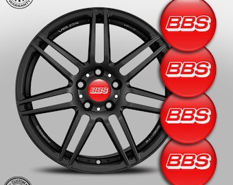 SET of 4 BBS 3D Printed Domed Center Hub Rim Wheels Stickers Cover Badge Caps Epoxy Resin Custom Design Handmade Decal Personalized Item