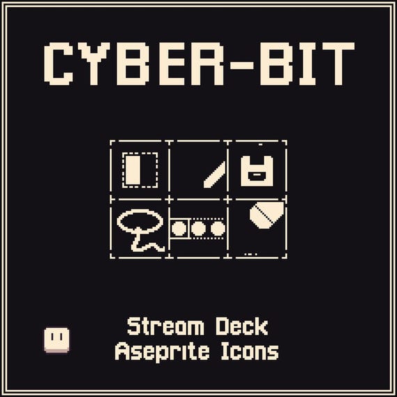 Cyber-Bit: Aseprite | Stream Deck Animated Icons & Frames