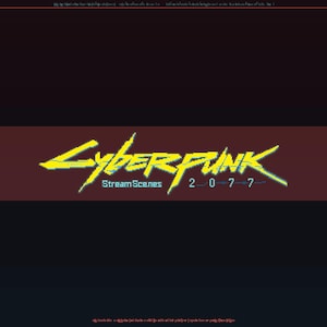 Cyberpunk 2077 Stream Overlay Pack | Futuristic Twitch Layout